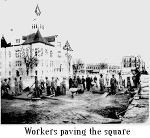 Workers Paving the Square